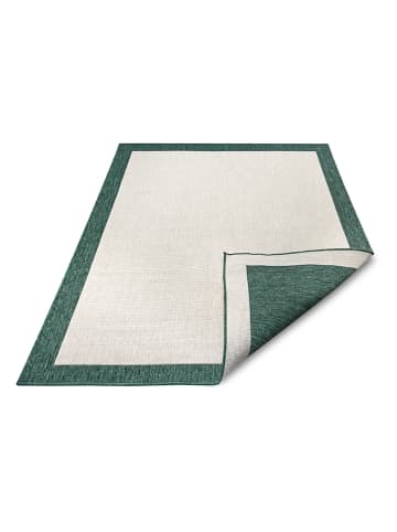 NORTHRUGS Outdoor-Wendeteppich "Panama" in Creme/ Grün