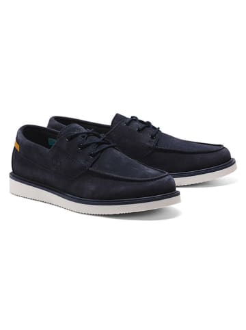 Timberland Leder-Schnürschuhe "Newmarket II Lthr Boat" in Dunkelblau