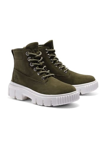 Timberland Leder-Boots "Greyfield" in Khaki