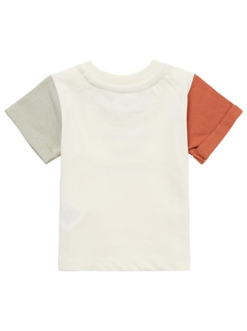 Noppies Shirt "Maroa" in Weiß/ Rostrot/ Grün