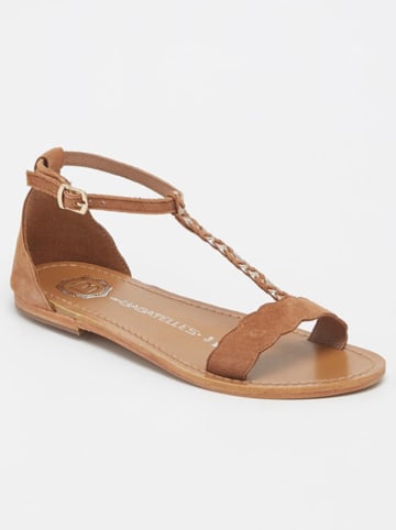 Les BAGATELLES Leder-Sandalen "Clark' in Hellbraun