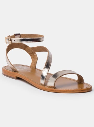 Les BAGATELLES Leder-Sandalen "Coney" in Gold