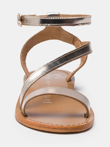 Les BAGATELLES Leder-Sandalen "Coney" in Gold
