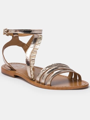 Les BAGATELLES Leder-Sandalen "Carroll" in Gold
