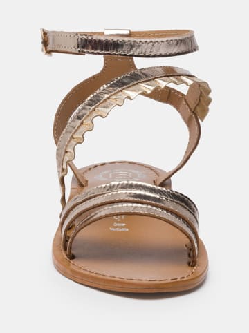 Les BAGATELLES Leder-Sandalen "Carroll" in Gold