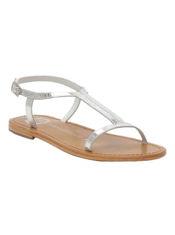 Les BAGATELLES Leren sandalen "Loria" zilverkleurig