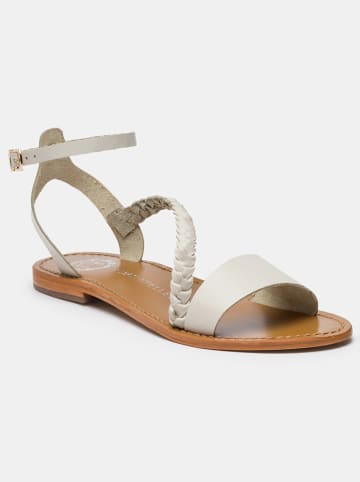 Les BAGATELLES Leder-Sandalen "Beldrade" in Creme