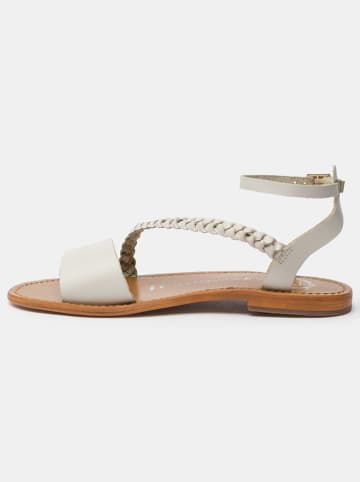 Les BAGATELLES Leder-Sandalen "Beldrade" in Creme
