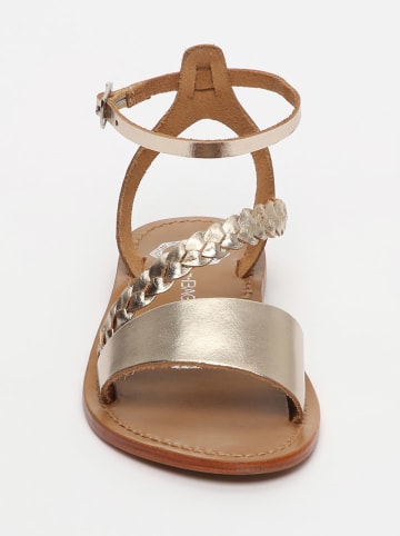 Les BAGATELLES Leren sandalen "Belgrade" goudkleurig