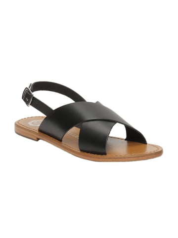 Les BAGATELLES Skórzane sandały "Acoyte" w kolorze czarnym