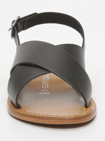 Les BAGATELLES Leren sandalen "Acoyte" zwart