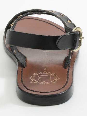 Les BAGATELLES Skórzane sandały "Erebia" w kolorze czarnym