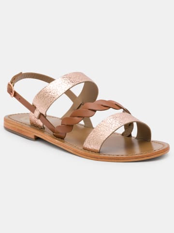 Les BAGATELLES Leren sandalen "Pulchella" lichtbruin