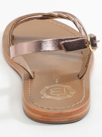 Les BAGATELLES Leren sandalen "Satyre" goudkleurig