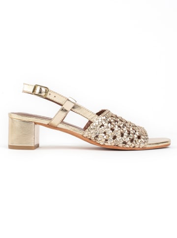 Les BAGATELLES Leder-Sandaletten "Kama" in Gold