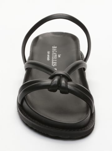 Les BAGATELLES Leren slippers "Abhirami" zwart