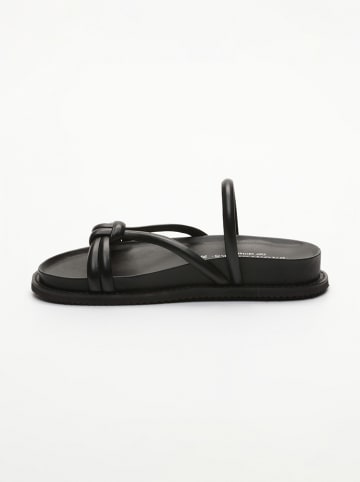 Les BAGATELLES Leren slippers "Abhirami" zwart