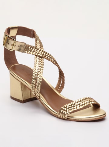 Les BAGATELLES Leder-Sandaletten "Gizelle" in Gold