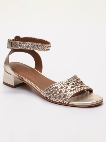 Les BAGATELLES Leren haksandalen "Gwenivere" goudkleurig