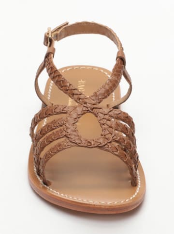 Les BAGATELLES Leder-Sandalen "Lyla" in Hellbraun