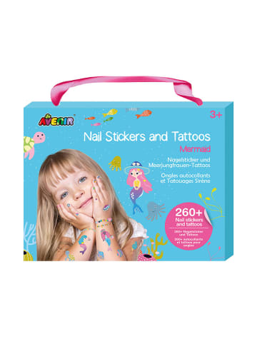 Avenir Nagelsticker- & Tattoos-Set "Meerjungfrau" - ab 3 Jahren