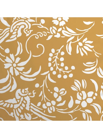 Cacharel textiles Satynowe poszewki (2 szt.) "Birds" w kolorze żółtym na poduszkę