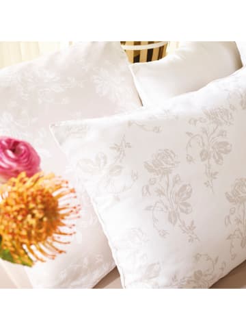 Cacharel textiles 2er-Set: Satin-Kissenbezüge in Grau