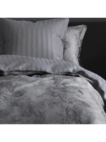 Cacharel textiles Satin-Bettwäsche-Set "Flore" in Anthrazit