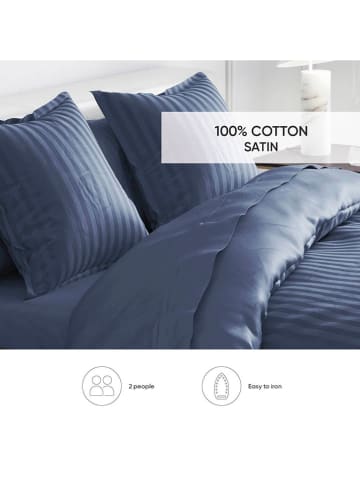 Cacharel Satin-Bettwäsche-Set in Blau