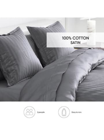 Cacharel Komplet pościeli satynowej w kolorze szarym