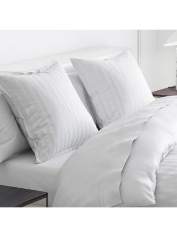 Cacharel textiles 2er-Set: Satin-Kissenbezüge in Weiß