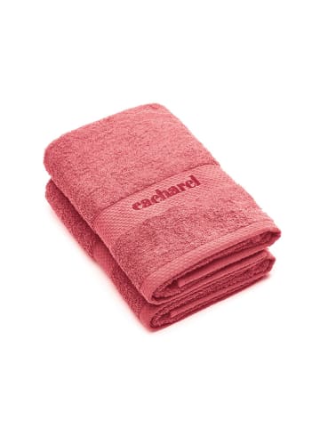 Cacharel 2er-Set: Handtücher "Hibiscus" in Pink