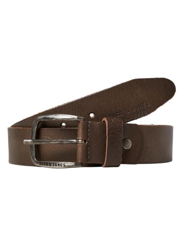 Jack & Jones Leren riem bruin