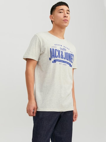 Jack & Jones Koszulka "Logo" w kolorze jasnoszarym