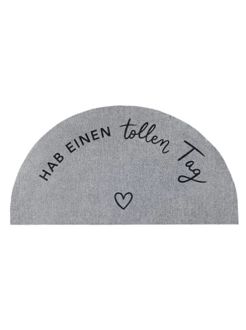 Eulenschnitt Fußmatte "Toller Tag" in Grau - (L)98 x (B)50 cm