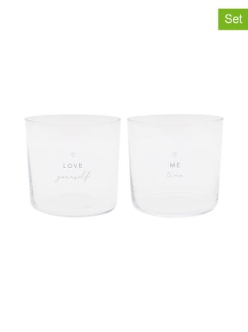 Eulenschnitt 2er-Set: Gläser "Selflove" - 360 ml