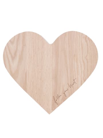 Eulenschnitt Ontbijtplank "Follow your heart" - (L)27 x (B)24 cm