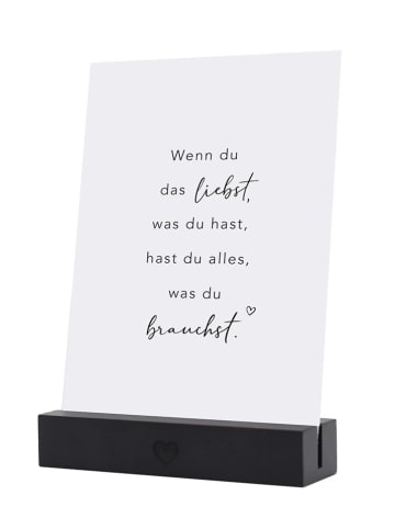 Eulenschnitt 2-delige set: kaartenstandaard zwart - (B)10,5 x (D)1,5 cm