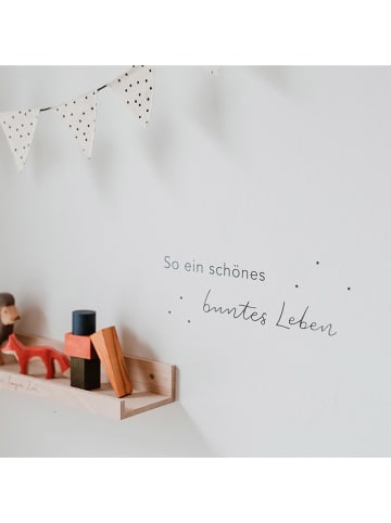Eulenschnitt Wandtattoo "Buntes Leben"