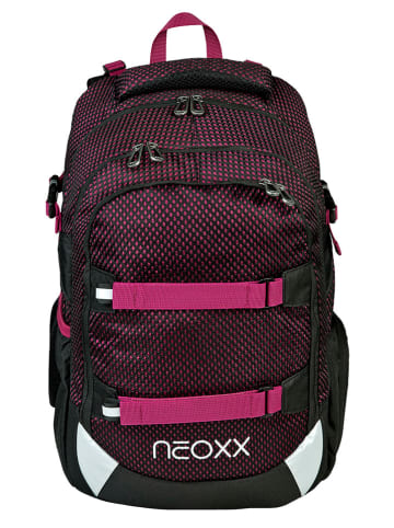 neoxx Rucksack "Active" in Schwarz/ Pink - (L)24 x (B)31 x (H)45,5 cm