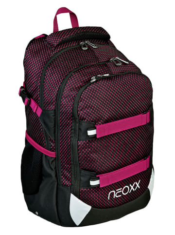 neoxx Rucksack "Active" in Schwarz/ Pink - (L)24 x (B)31 x (H)45,5 cm