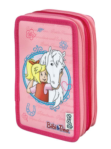 Bibi und Tina Gefülltes Federmäppchen in Rosa - (B)20 x (H)13 x (T)7,5 cm