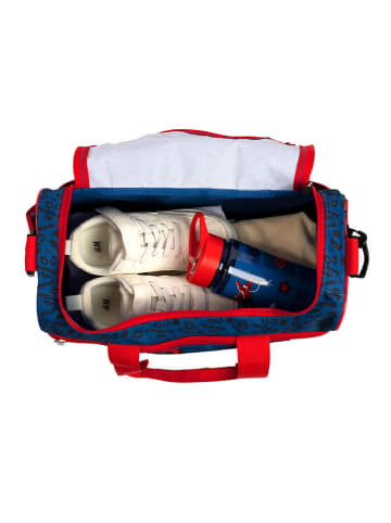 Spiderman Sporttas "Spider-Man" blauw/rood  - (B)35 x (H)23 x (D)16 cm
