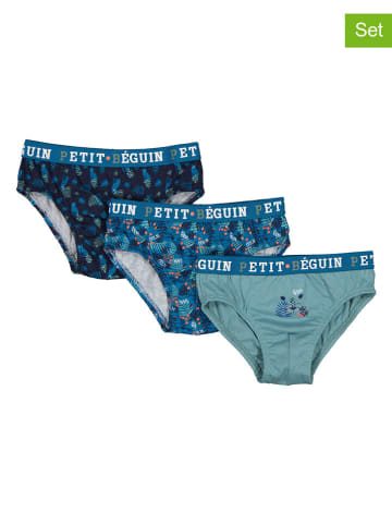 Petit Beguin 3-delige set: slips blauw
