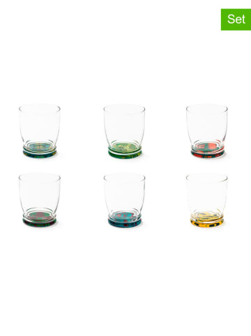 Trendy Kitchen by EXCÉLSA 6er-Set: Gläser "Afrika" in Bunt - 340 ml
