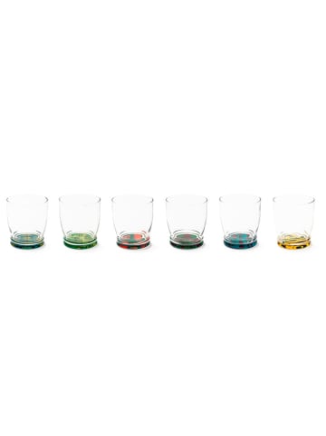 Trendy Kitchen by EXCÉLSA 6er-Set: Gläser "Afrika" in Bunt - 340 ml