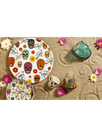Trendy Kitchen by EXCÉLSA 6er-Set: Gläser "Calavera" in Bunt - 250 ml