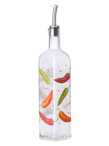 Trendy Kitchen by EXCÉLSA Dozownik oleju "Chili" ze wzorem - 470 ml