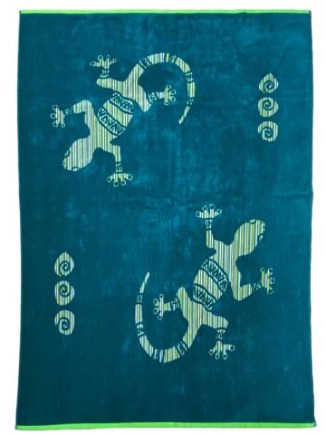Le Comptoir de la Plage Strandtuch "Lagata - Tusculum" in Blau - (L)180 x (B)140 cm
