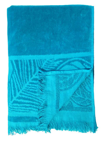 Le Comptoir de la Plage Strandtuch "Dantela - Kariba" in Blau - (L)170 x (B)90 cm